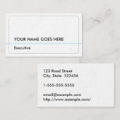 Basic- en Minimale Visitekaartje (Voorkant / Achterkant)