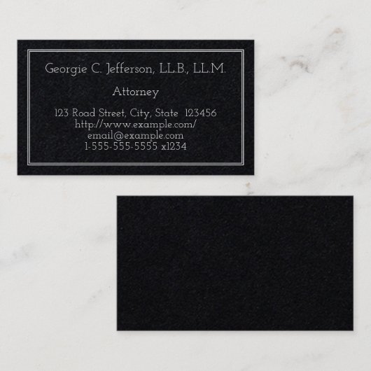 Basic- en minimalistisch Visitekaartje voor openba (Voorkant / Achterkant)