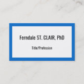 Basic en nederig professioneel Visitekaartje (Voorkant)