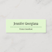 Basic- en Plain Fitness Consultant-Visitekaartje Mini Visitekaartje (Voorkant)