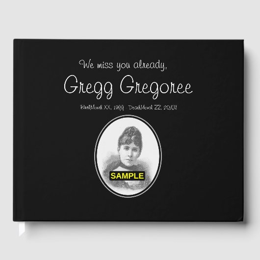 Basic en Plain Memorial gastenboek (Voorkant)