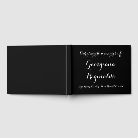 Basic- en Simple Condolebook-boek Gastenboek (Volledig)