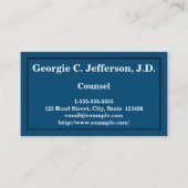 Basic en Simple Counsel Visitekaartje (Voorkant)