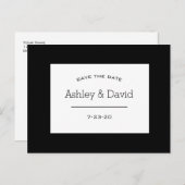 Basic Essential - Het Briefkaart van de datum opsl (Voorkant / Achterkant)