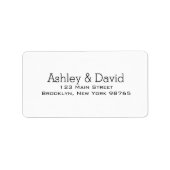 Basic Essential Return Address Label (Voorkant)