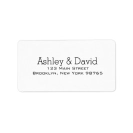 Basic Essential Return Address Label