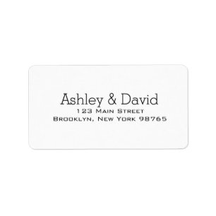 Basic Essential Return Address Label