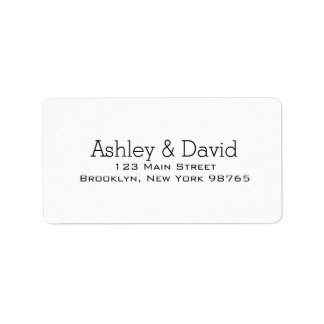 Basic Essential Return Address Label