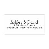 Basic Essential Return Adres rubberen stempel (Afrduk)