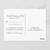 Basic Essential RSVP-Briefkaart Briefkaart (Achterkant)