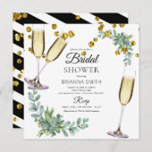 Basic Eucalyptus Greenery Vrijgezellenfeest Kaart (Voorkant / Achterkant)