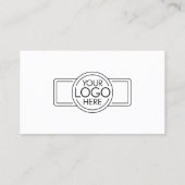 Basic Executive Design met Logo en foto Visitekaartje (Achterkant)