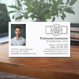 Basic Executive Design met Logo en foto Visitekaartje