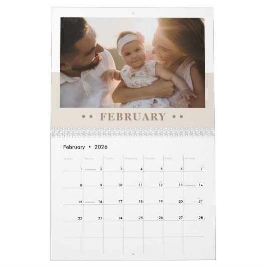 Basic Family Photo Script Kalender (Feb 2026)