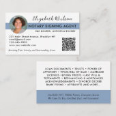 Basic Foto QR Notaris Ondertekening Loan Agent Nav Visitekaartje (Voorkant / Achterkant)