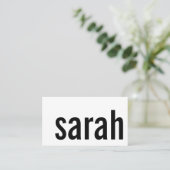 Basic Funky Bold Zwart & Wit Visitekaartjes (Staand voorkant)