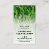 Basic Garden Service List Call to Action Lawn Care Visitekaartje (Achterkant)