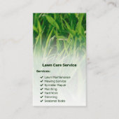 Basic Garden Service List Call to Action Lawn Care Visitekaartje (Voorkant)