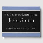 Basic, Gepersonaliseerd Memories Guestbook Gastenboek (Voorkant)