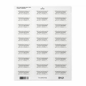 Basic, gesigneerd met naam onderaan, wit etiket (Full Sheet)