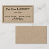 Basic, gewoon professioneel Visitekaartje (Voorkant / Achterkant)