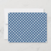 Basic Gingham Light Navy Blue Border Notitiekaartje (Achterkant)