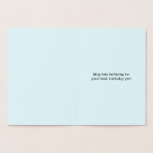 Basic Gold Foil 60e Verjaardag Wenskaart Folie Kaarten (Binnen)