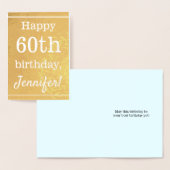 Basic Gold Foil 60e Verjaardag Wenskaart Folie Kaarten (Display)