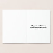 Basic Gold Foil 8th Birthday + aangepaste naam Folie Kaarten (Binnen)