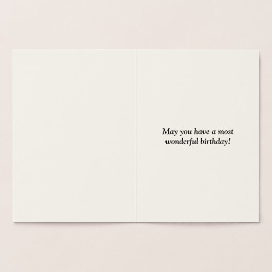 Basic Gold Foil: "Heb een geweldige verjaardag" Ka Folie Kaarten (Binnen)