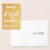 Basic Gouden folie "HAPPY 23rd BIRTHDAY"; Aangepas Folie Kaarten (Display)