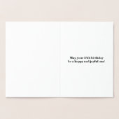 Basic Gouden folie "HAPPY 56th BIRTHDAY"; Aangepas Folie Kaarten (Binnen)