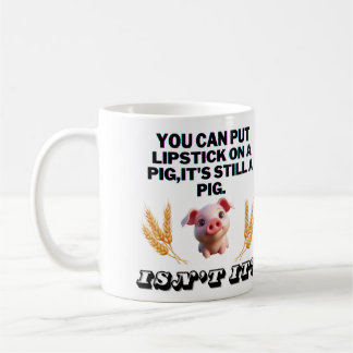 Basic Green T-shirt/je kunt lippenstift op een var Koffiemok