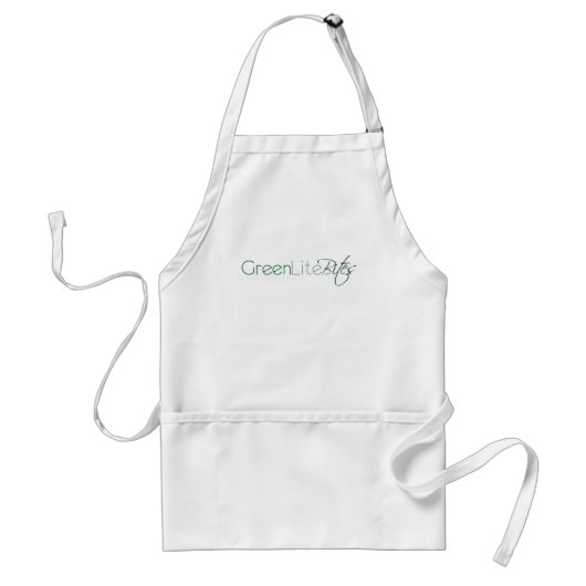 Basic GreenLiteBites Logo Apron Standaard Schort (Voorkant)