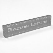Basic Grey met Fancy naam Naambordje