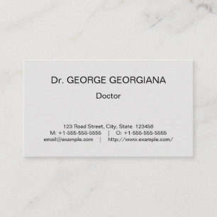 Basic, Health Care Specialist Visitekaartje