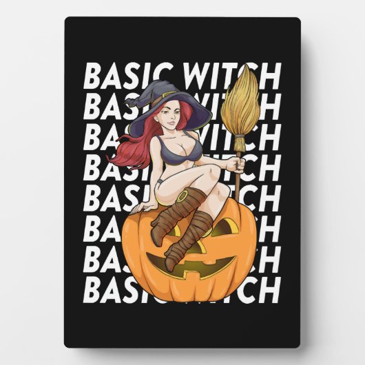 Basic heks Halloween kostuum grappig sarcastisch Fotoplaat (voorkant)