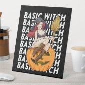 Basic heks Halloween kostuum grappig sarcastisch Reclamebord Met Voetstuk (Insitu)