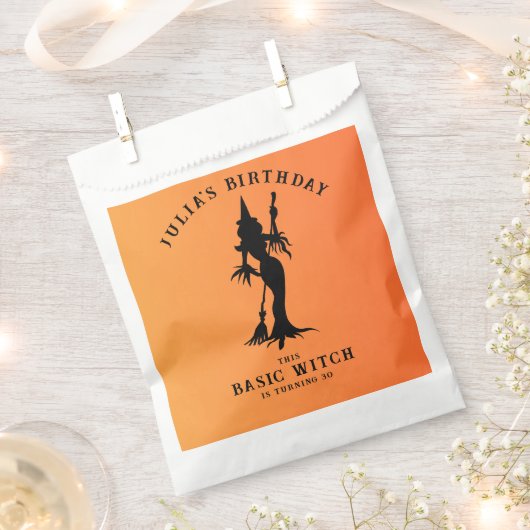 Basic Heks Moderne Vrouwen Halloween Bedankzakje (Geknipt)