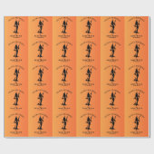 Basic Heks Moderne Vrouwen Halloween Cadeaupapier (Vlak)