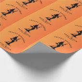 Basic Heks Moderne Vrouwen Halloween Cadeaupapier (Hoek)