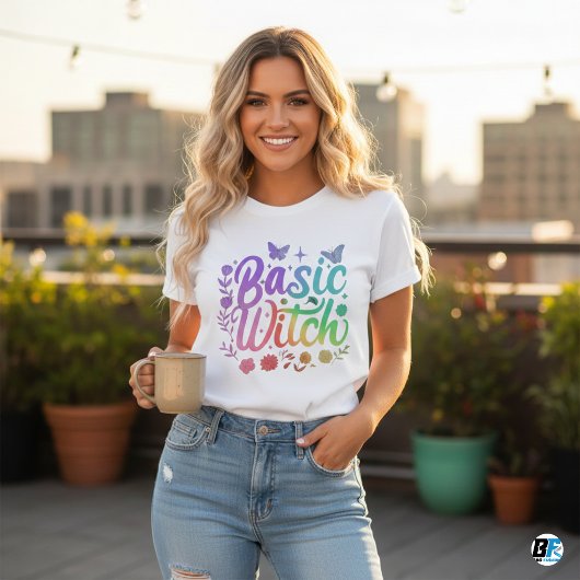 Basic Heks Moderne Vrouwen Halloween T-shirt