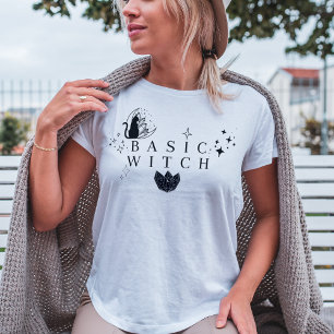 Basic heks vrouwen grappig halloween t-shirt