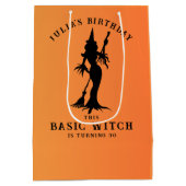 Basic Heks Vrouwen Modern Gotisch Halloween Medium Cadeauzakje (Achterkant)