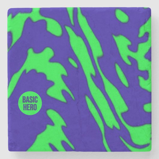 BASIC HERO 1b Marble Stone Onderzetter (Voorkant)