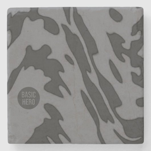 BASIC HERO 1c Marble Stone Onderzetter (Voorkant)