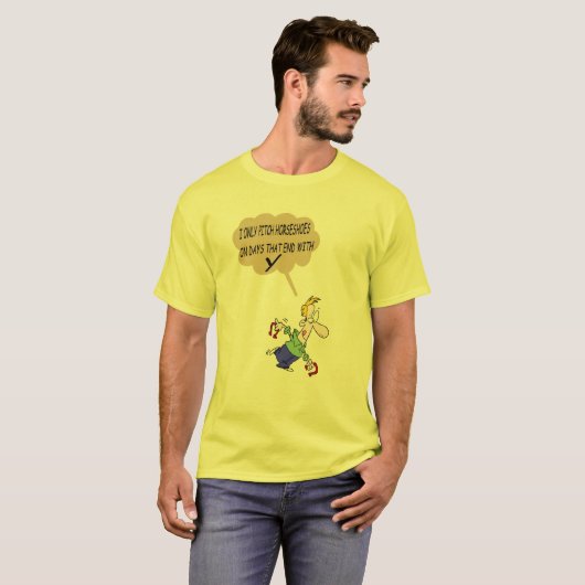 Basic Hoefijzers Pitching T-shirt (Voorkant volledig)