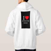 Basic hooded sweater | Werk met je geld (Achterkant)