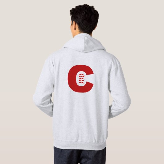 Basic Hooded Sweatshirt Ash back Design CANADA (Achterkant volledig)