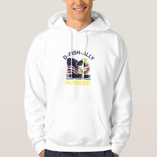 Basic Hooded Sweatshirt D-FISH-ALLY RETRIDER (Voorkant)